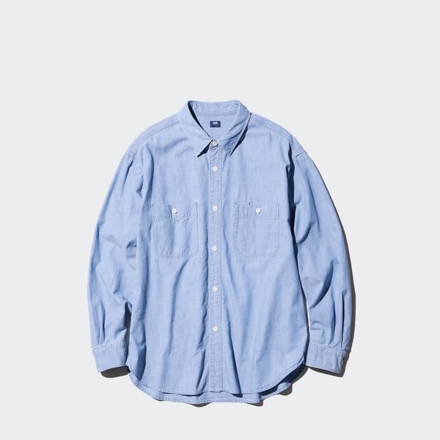 유니클로 샴브레이 셔츠