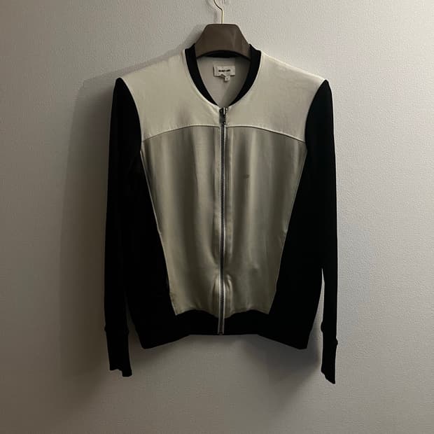 Helmut lang two-tone zip up jacket 
