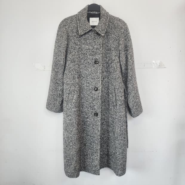 헤지스 헤링본 롱코트