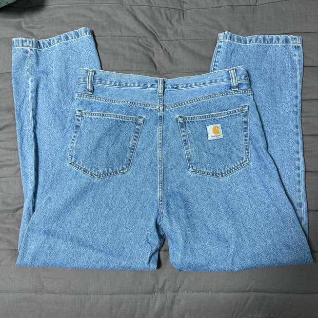 칼하트wip 랜든 팬츠 블루헤비 32