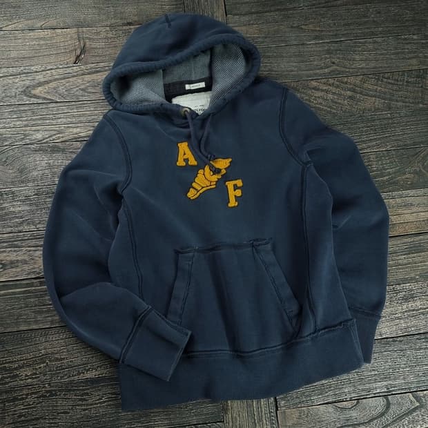 [아베크롬비] Y2K 로고 패치 후드티 네이비 M18529