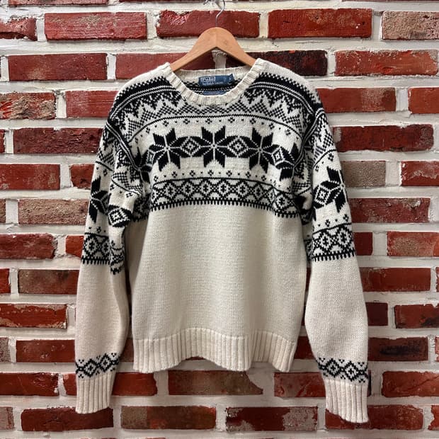 (L)폴로랄프로렌 캐시미어 블렌드 노르딕 니트