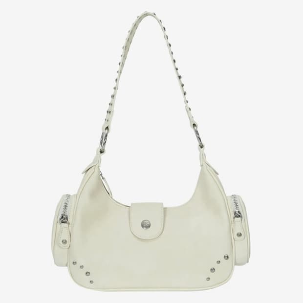 애즈온 MOTE STUD BAG 스터드백 아이보리
