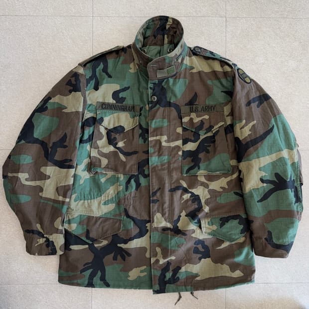 90s US Army M65 우드랜드 필드 자켓105-110