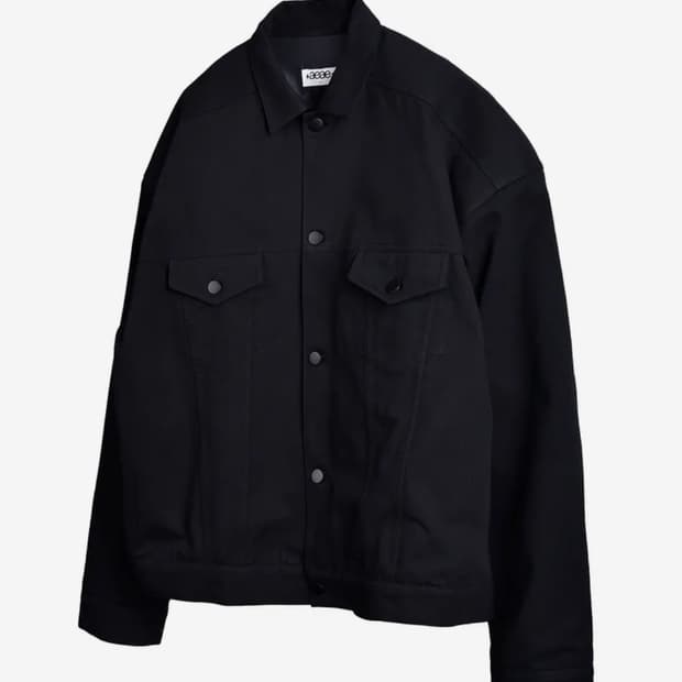 Overshoulder Trucker Jacket [Black]