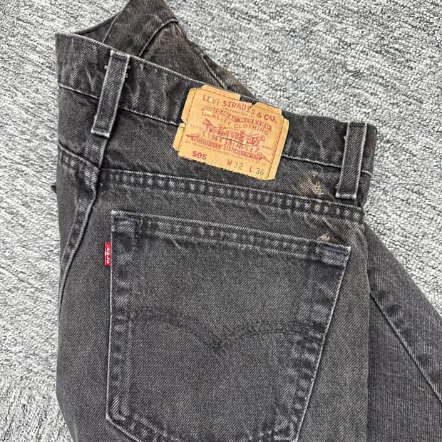 (허단41)90'S 리바이스 USA 505 흑청-M1778