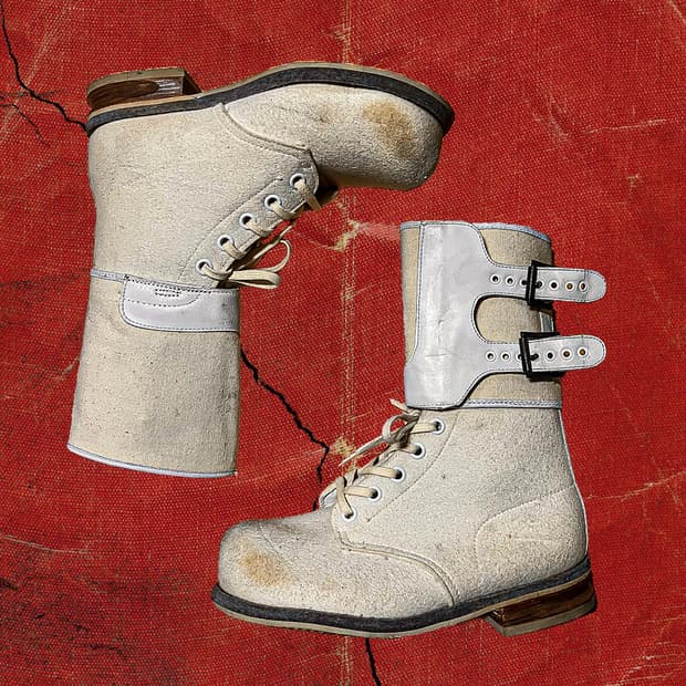 40-50s USAF 미군 ARCTIC 설상 버니 부츠 크림 270