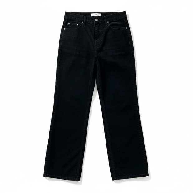 LE 블랙 골덴 팬츠