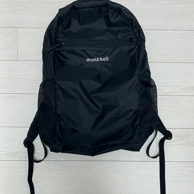 몽벨 포켓터블 라이트 백팩 15L 블랙 검정