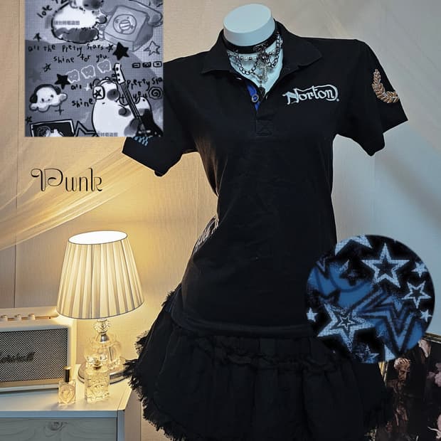 Punk lettering top