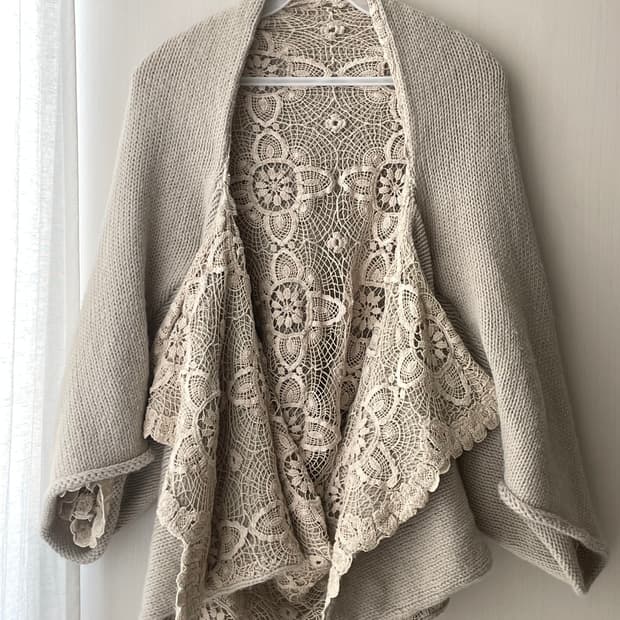 빈티지 레이스 가디건 / 모리걸 히피 보헤미안 엔틱