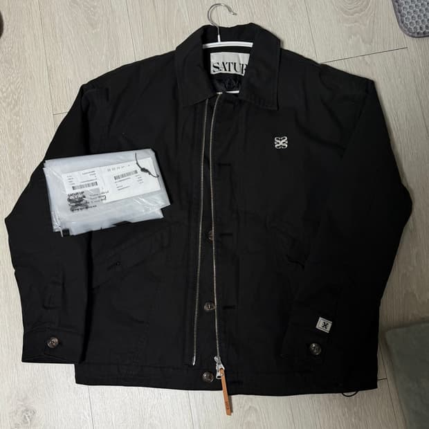 세터 코튼 워싱 자켓 블랙