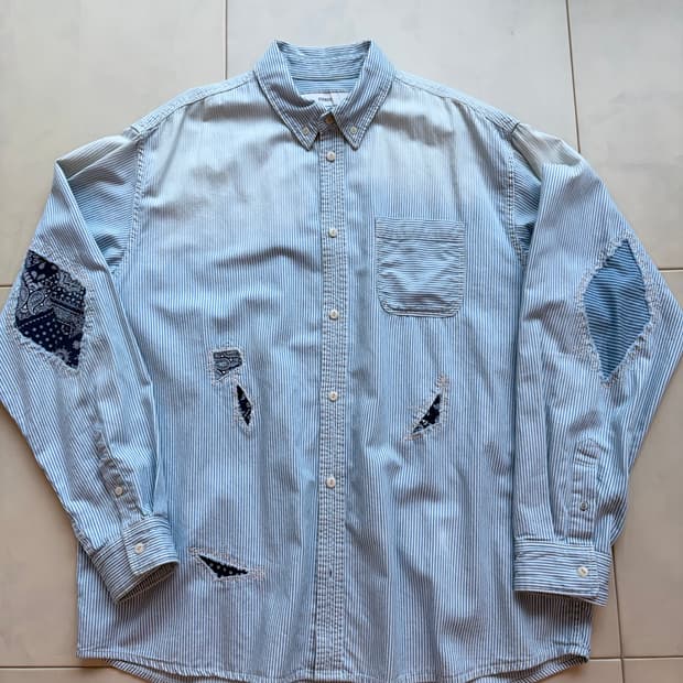 피어스 히코리 반다나 옥스포드 셔츠 M(105)