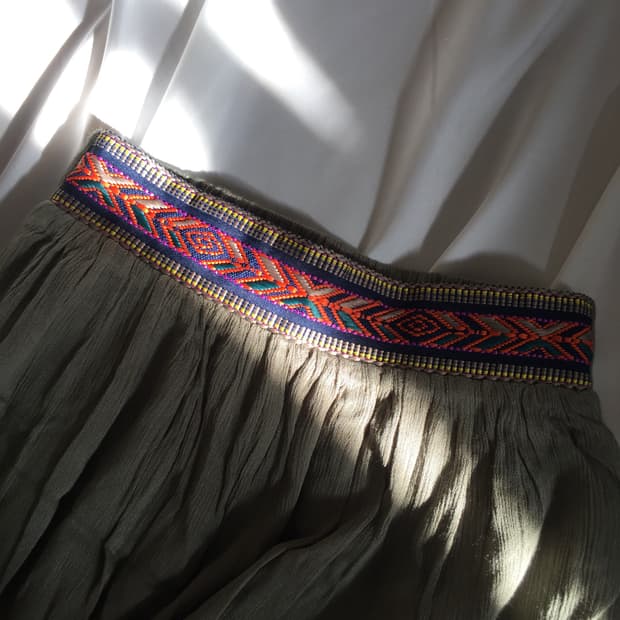 보헤미안 포인트 스커트