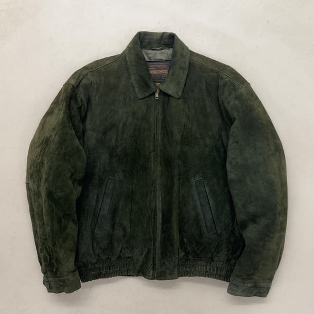 스웨이드 블루종