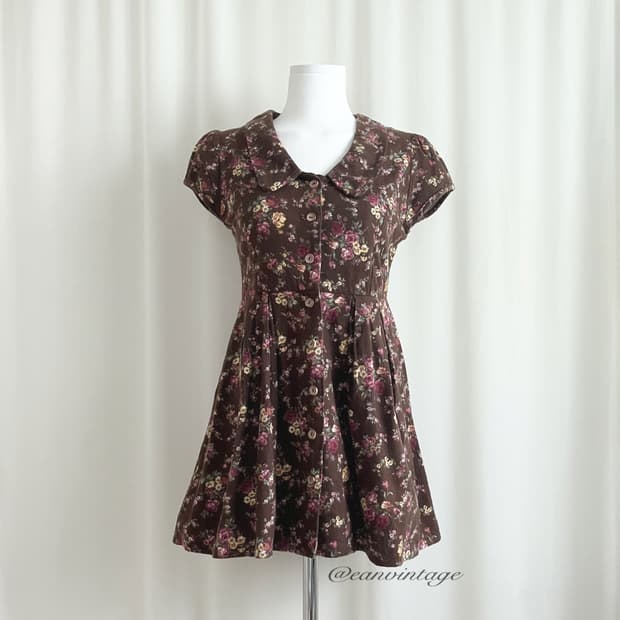 dazzlin brown flower one-piece