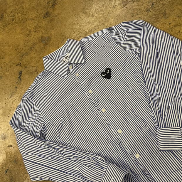 꼼데가르송 스트라이프 셔츠 