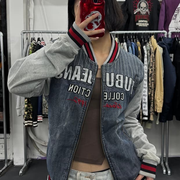 FUBU 푸부 데님 스웻 집업