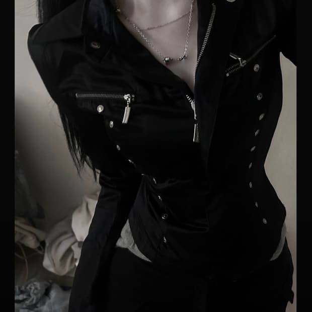 노매뉴얼 슬림핏 자켓 고스펑크