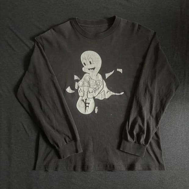 빈티지 90s Faded Ghost 티셔스