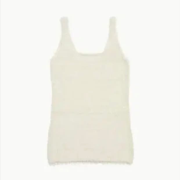 아모멘토 샤기 니트 드레스 shaggy