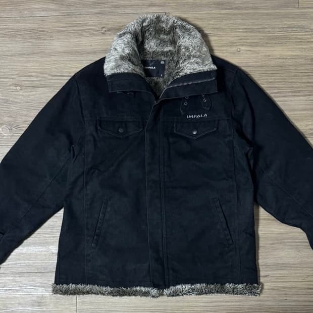 Impala 퍼 트리밍 워크 자켓 y2k vkei