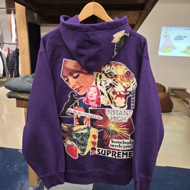 Supreme 슈프림 인스턴트 하이 패치스 후드티