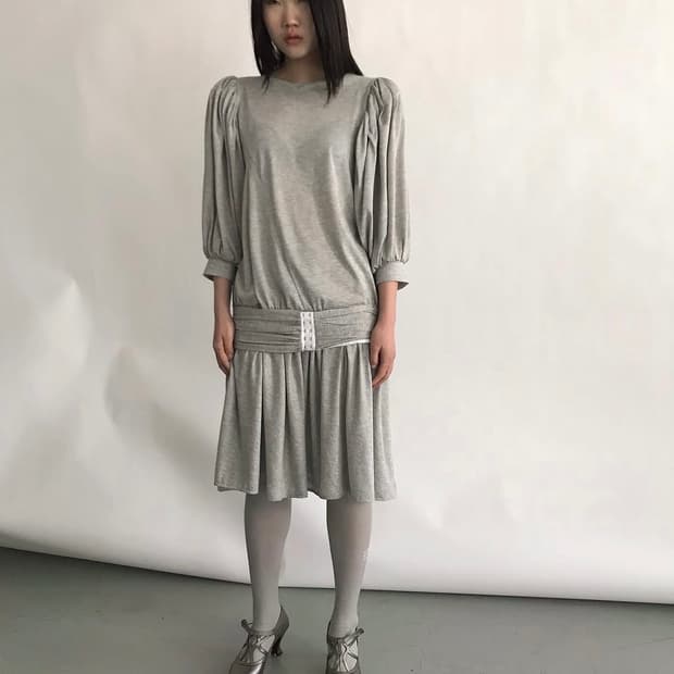 Eonts 에옹쓰 아르누보 드레스 그레이