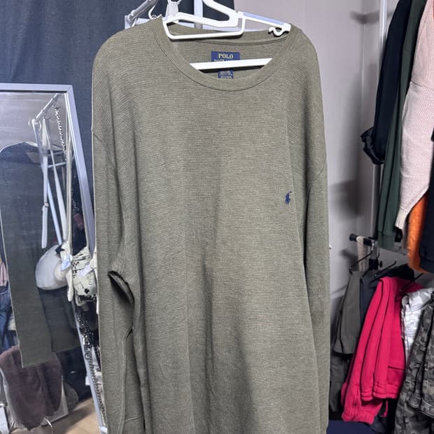 폴로 롱슬리브 카키색 XL