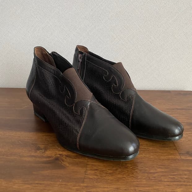 클라우드 천연 가죽 웨스턴스타일 부띠(235)