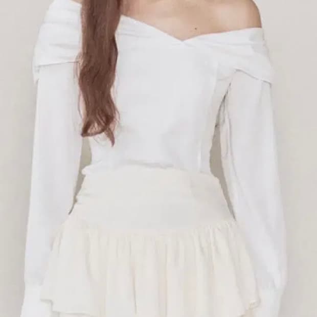 낫유어로즈 시아 블라우스 white s