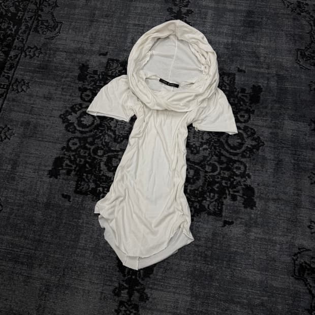 No id 00s archive back cross draping top