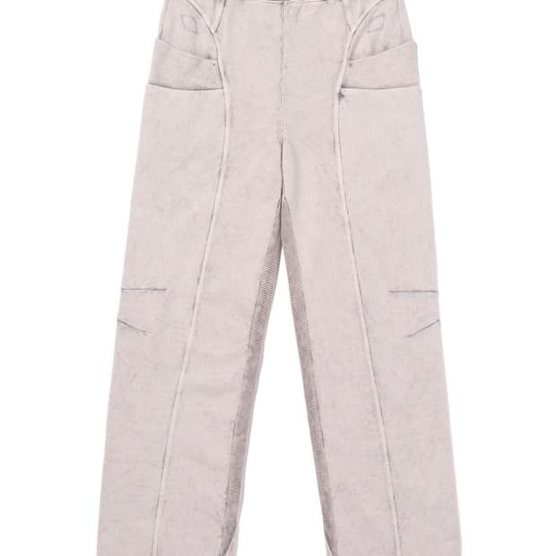 미스치프 CUT OFF SWEAT PANTS - BLEACHED PINK