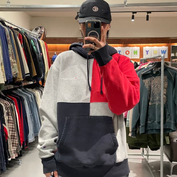 챔피온 리버스위브 후드티셔츠