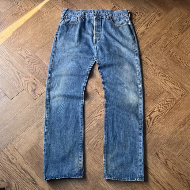 [38]리바이스 501 빈티지 워싱 데님 팬츠