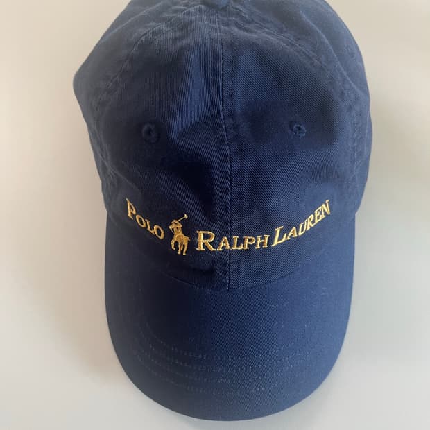 빔즈 x 폴로 콜라보 네이비 금장 볼캡