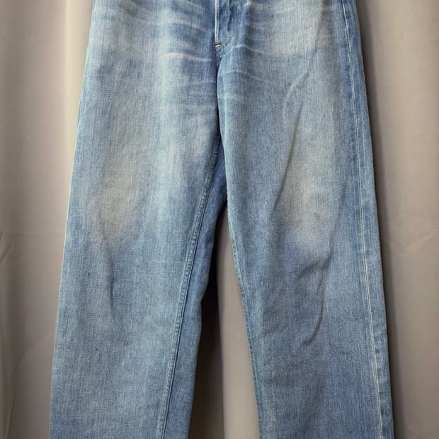 오라리 셀비지 페이디드 라이트 데님 3size