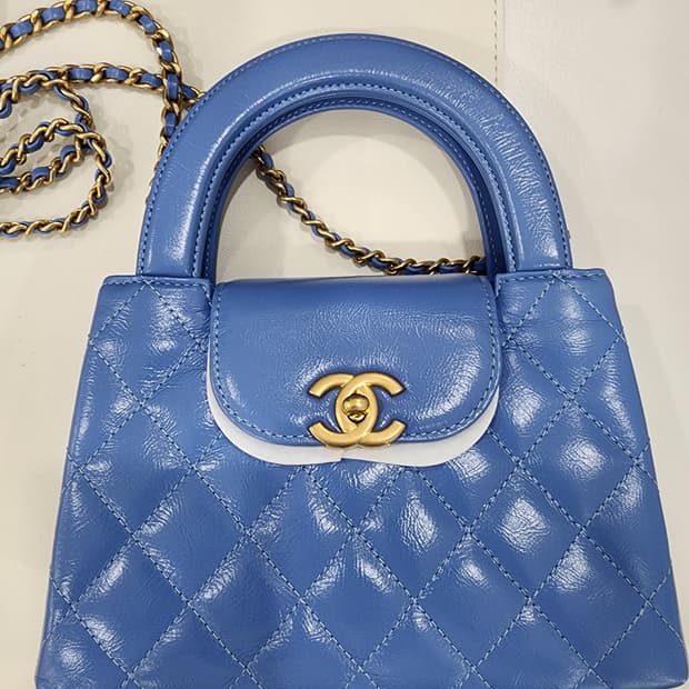 샤넬 캘리백 블루 