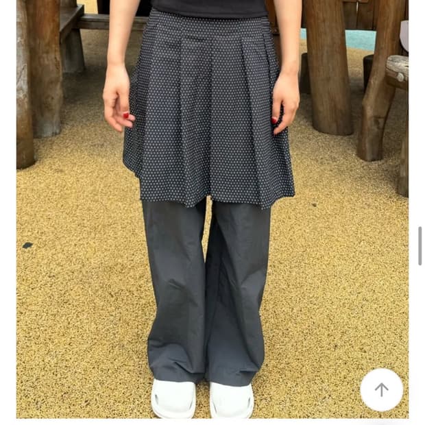 새상품) 달마시안래빗 땡땡이 치마바지 블랙 