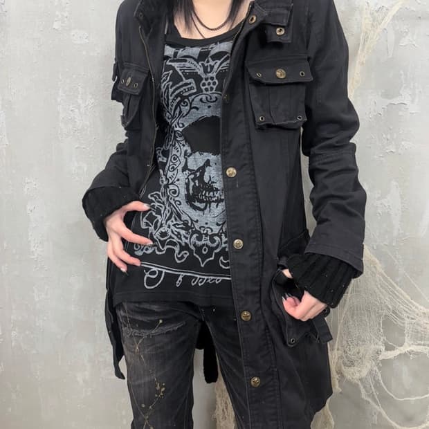 V-kei Style Warmer Detail jacket