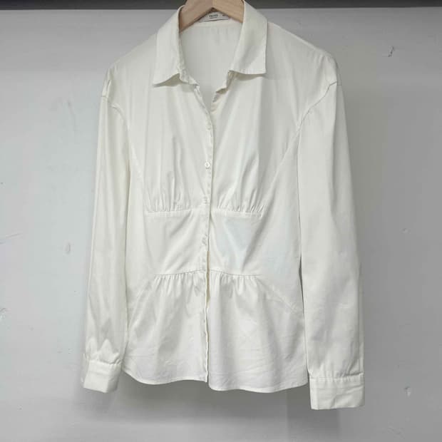 프라다 셔링 셔츠