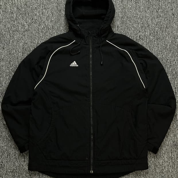 아디다스 올드스쿨 나일론 후드 바람막이 자켓 XXL