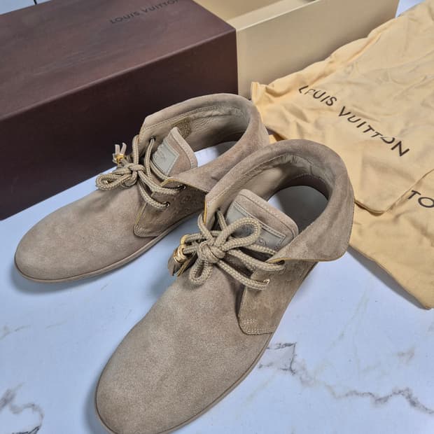 (정품) 루이비통 모노그램 스웨이드 부츠 34.5