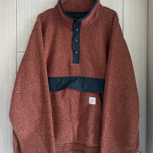칼하트 플리스 브라운 풀오버
