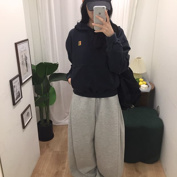 여성 나이키 크롭후드티 100