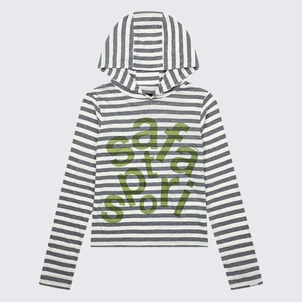 Safarispot stripe hoodie