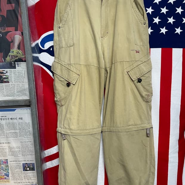 90s Triple five nyc 카고바지