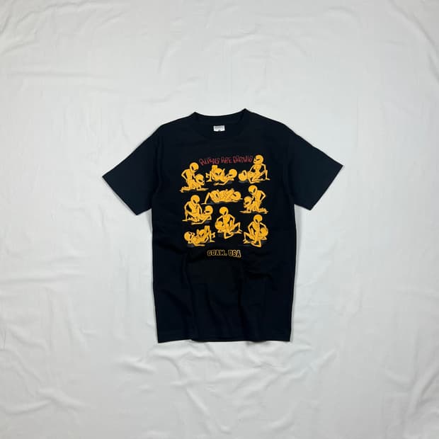 빈티지 에일리언 aliens 프린트 반팔티