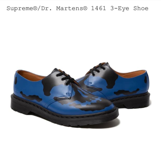 [새상품] 슈프림 x 닥터마틴 1461 UK9.5 로얄