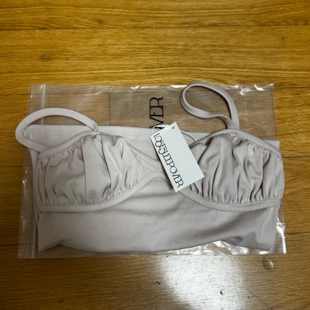 루즈슬립오버 버터 퍼프 탑 핑크 새제품